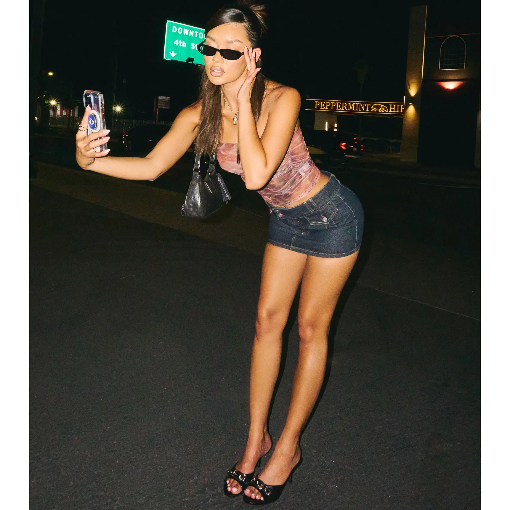Just Add Attitude Mid-Rise Denim Skort Just Add Attitude Mid-Rise Denim Skort