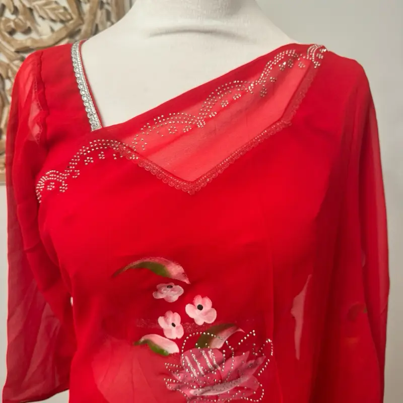 Ready to wear party saree with blouse Elegant
