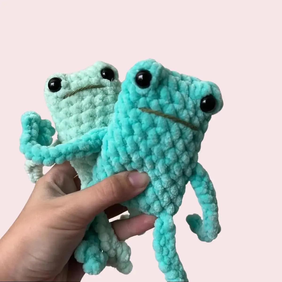 Crochet Leggy Frog - Handmade Amigurumi Plushie