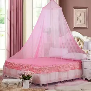 Solid Color Mosquito Net, 1 Count Fashionable Hanging Mosquito Net, Bed Canopy for Girls, Bedroom Decor, Home Decor, Bedding Supplies, Mosquito Netting
