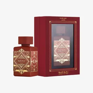Lattafa Bade'e Al Oud Sublime 3.4oz 100ml Woody Aromatic Perfume for Women and Men with Apple Litchi Rose Plum Jasmine Vanilla Moss Patchouli