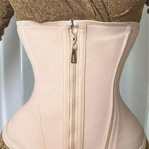 Women's Waist Trainer Corset, Tummy Control Shapewear, Faja Body Shaper, Underbust Waist Cincher with Zipper & Hook Closure, Steel Boned Compression Girdle, Adjustable Body Shaper for Women