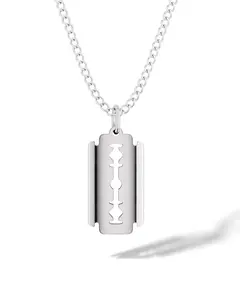 RTNZ Razor Blade Pendant Necklace For Men