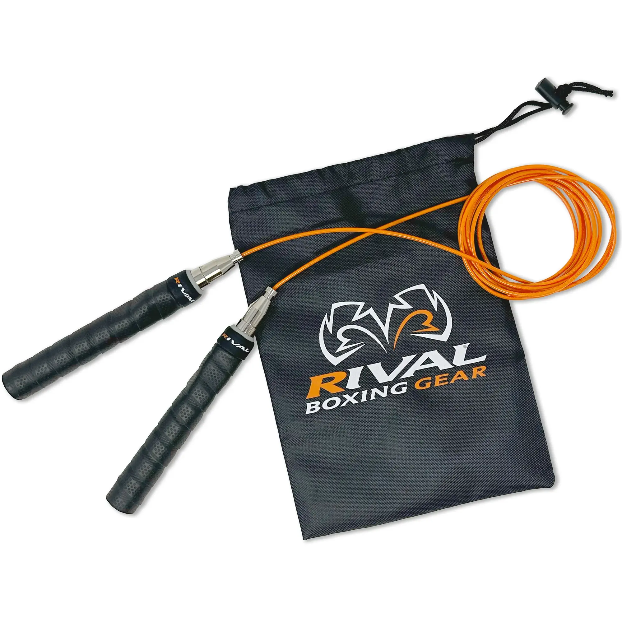 Rival Jump Ropes for Fitness, 10' Adjustable PVC-Covered Steel Cable Speed Rope with Anti-Slip Comfort Grip Handles for Cardio Workouts