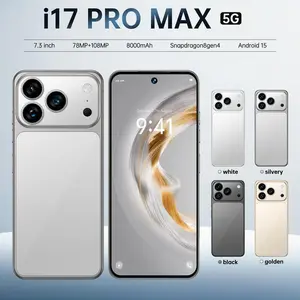 2026 New Android 17promax 5G Phone, 7.3" Screen, 12GB RAM 512GB ROM, 108MP+78MP Dual Cameras, 8000mAh Battery, Fast Charging, Unlocked