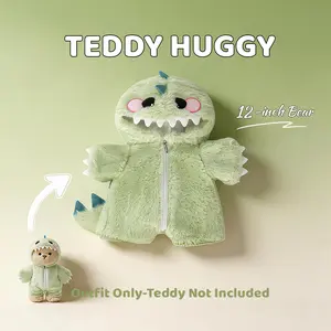 The Perfect New Year's Gift for 2026！TEDDY HUGGY Plush Bear Outfits for 12-inch Dolls Adorable Teddybear Outfits Easy to Use Ideal Gift for Teddy Bear Lovers
