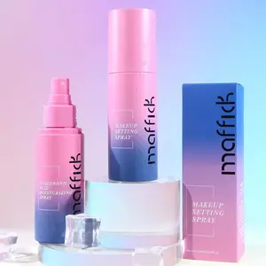 2 Counts Hyaluronic Acid Moisture Spray Set, Refreshing Makeup Setting Mist, Dual-Function Water & Fixation Sprays, Single Item Pack