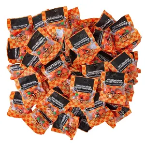 Halloween Orange Mellow Creme Pumpkin Candy Bags – 30 oz., 50 Pcs