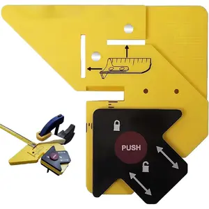 Trim Reveal Tool,Trim 45 Tool, 45 Carpentry Aid, 45 Degree Miter Angle Marker and Adjustable Spacing Guide, Trim 45 Carpentry Aid, Precision Measuring & Miter Marking Woodworking Tool for Door Window Casing Installation, Measuring Ruler