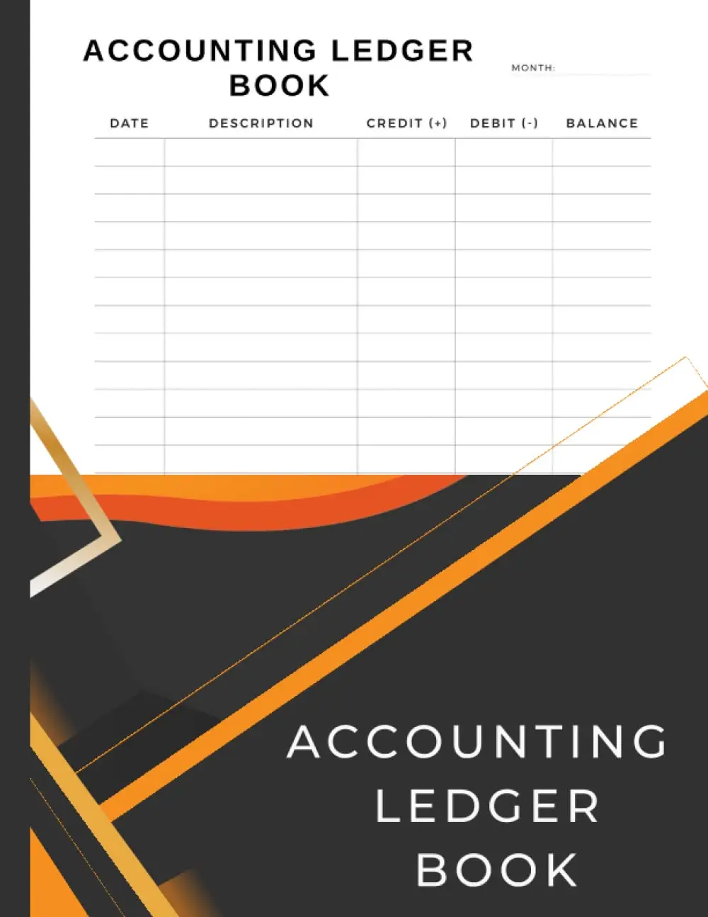 accounting ledger book | accounting ledger notebook | 8.5 " x 11 " | 100 Pages
