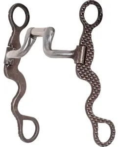 Classic Equine Rasp Design 8" Square Hinge Port Bit