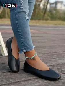 Vortread Women's Fashion Flat Shoes, Elegant Comfortable Design, Classic Versatile Style, Perfect for Daily Wear, High-Quality Women Footwear