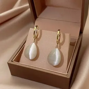 Double-sided waterdrop earrings for women, versatile ear accessories, fashionable for commuting, direct from the factory