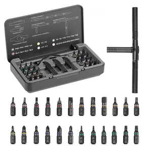 24-In-1 Precision Ratchet Screwdriver Set, Professional Repair Tool with Detachable Handle, Ideal for Bicycles, Computers, DIY Projects