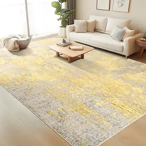 Sparkling abstract low velvet rug with sparkling waves, suitable for living rooms, rooms, etc., machine washable carpet