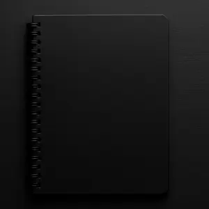2 Pack A5 Unlined Notebooks 100 Pages Spiral Notebook Blank Sketchbook Pad Soft Cover 8.3x5.5 Inches 50 Sheets for School Office Travel Black