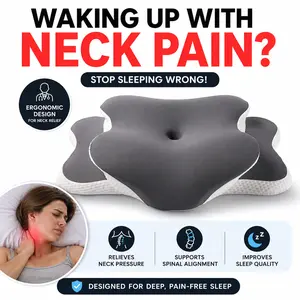 Cooling Ergonomic Neck Pillow | Memory Foam Comfort Support for Side & Back Sleepers | Mother’s Day Gift Idea