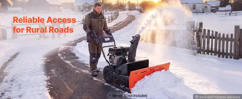 【toolupgrade】VEVOR Universal Snow Plow Kit, 22-32 in Width Adjustable Attachment for Most Snowblowers, Dual-Mode Op., Quick Detach, Foldable Steel Blade, Efficient Clearing, Black 【toolupgrade】VEVOR Universal Snow Plow Kit, 22-32 in Width Adjustable Attachment for Most Snowblowers, Dual-Mode Op., Quick Detach, Foldable Steel Blade, Efficient Clearing, Black