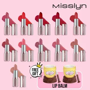 Misslyn buy 1 get 2 free Cream Crush Lipstick  Creamy Non Stick Hydrating High Pigment Satin Shine Finish