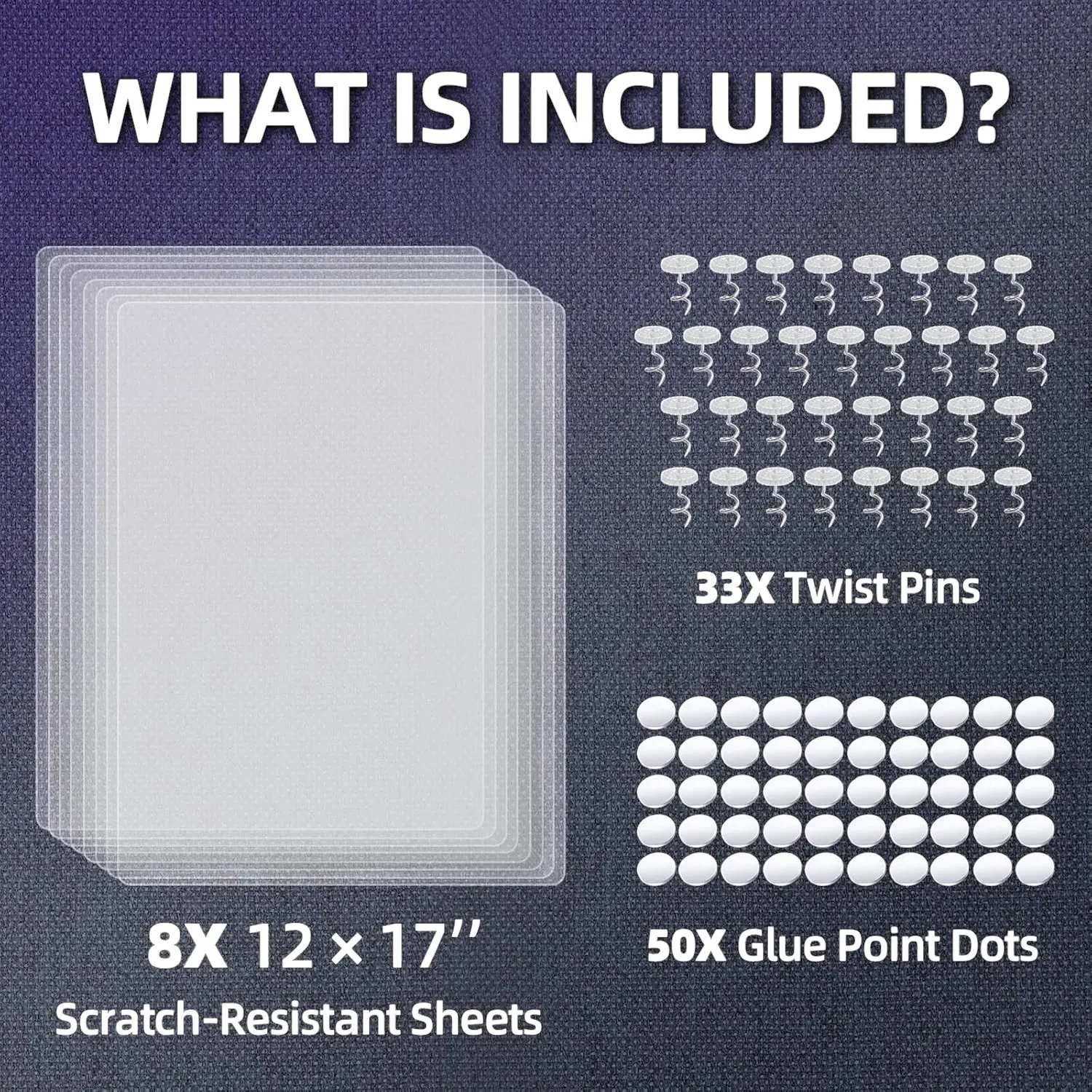 Cat Scratch Deterrent Adhesive Sheets Single Sided, 8-Pack 12 x17'' Anti Scratch Sheets, Furniture Protectors from Cats, Cat Training Sheets Couch Corner Protectors for Cats