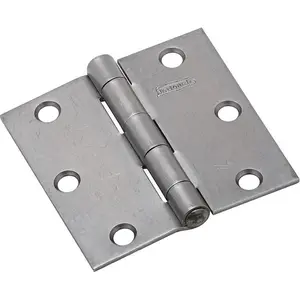 National Hardware  3 in. Non-Removable Pin Hinge in Plain Steel