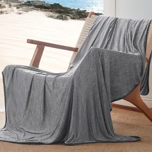 Cooling Blanket, Soft Lightweight Breathable Blanket, Reversible Blanket, Double-sided Design Blanket, Lightweight Throw Blanket for Bed, Sofa, Couch, Travel, Camping, Office