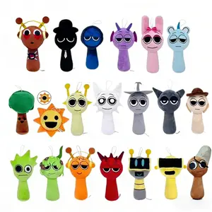 More than 20 styles to choose from, Sprunki plush toys, creative rhythm box plush doll toy sets, Easter gifts, very suitable for children and girls, an ideal choice for home decoration, stuffed animals, cute girly gifts.