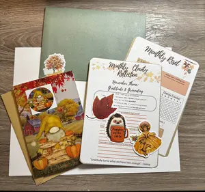 Monthly Clarity Mail November 2025 Gratitude & Grounding Theme Reflect Reset Express Gratitude Envelope Set with Keepsake Card Bonus Stickers