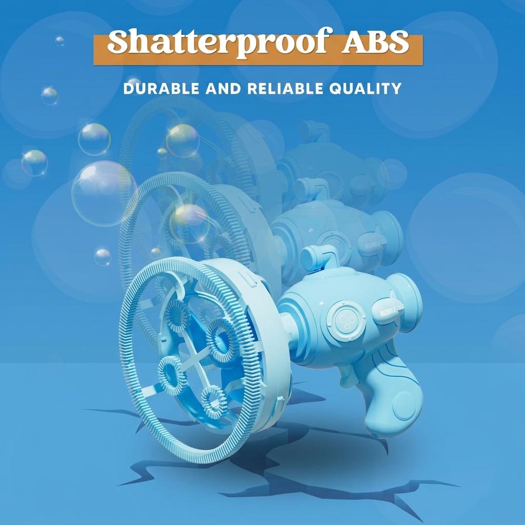 Kids Bubble Gun 2 Pack Angel Bubble Machine Gun for Toddlers, Outdoor Toys Automatic 13-Hole Bubbles for Kids Blower Maker Easter Basket Stuffers Valentines Gift Party for Boys Girls