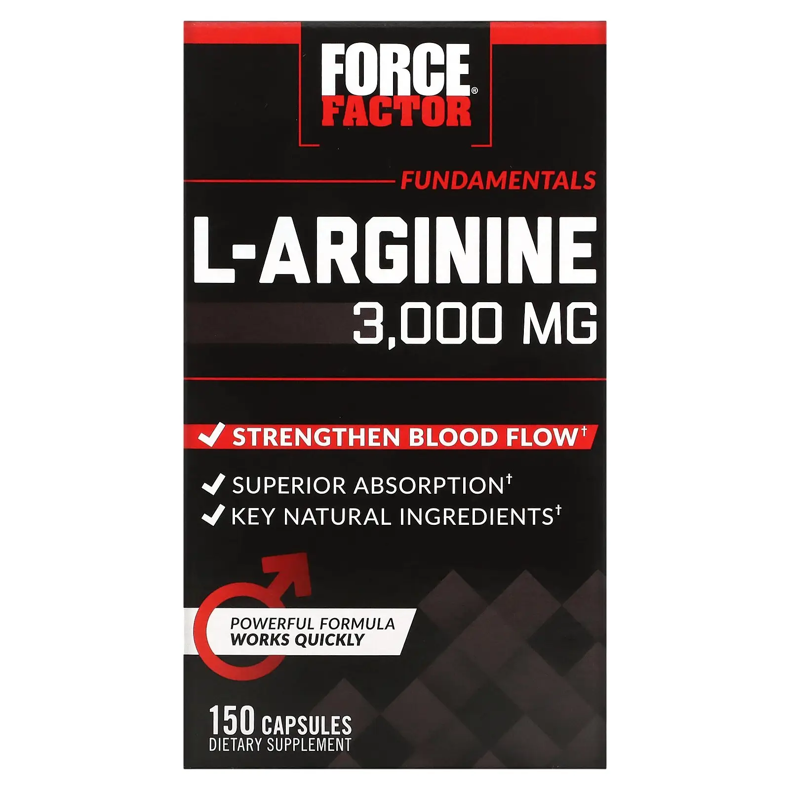Force Factor L-Arginine, 150 Capsules