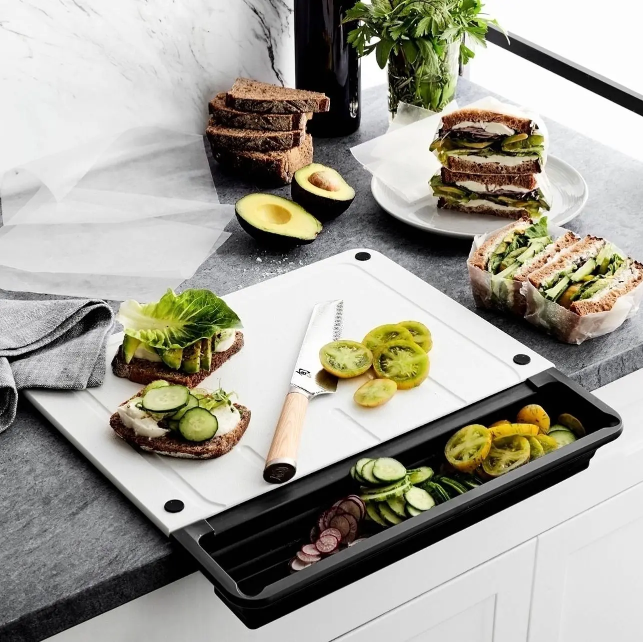 Cup Board Pro Synthetic Cutting Board