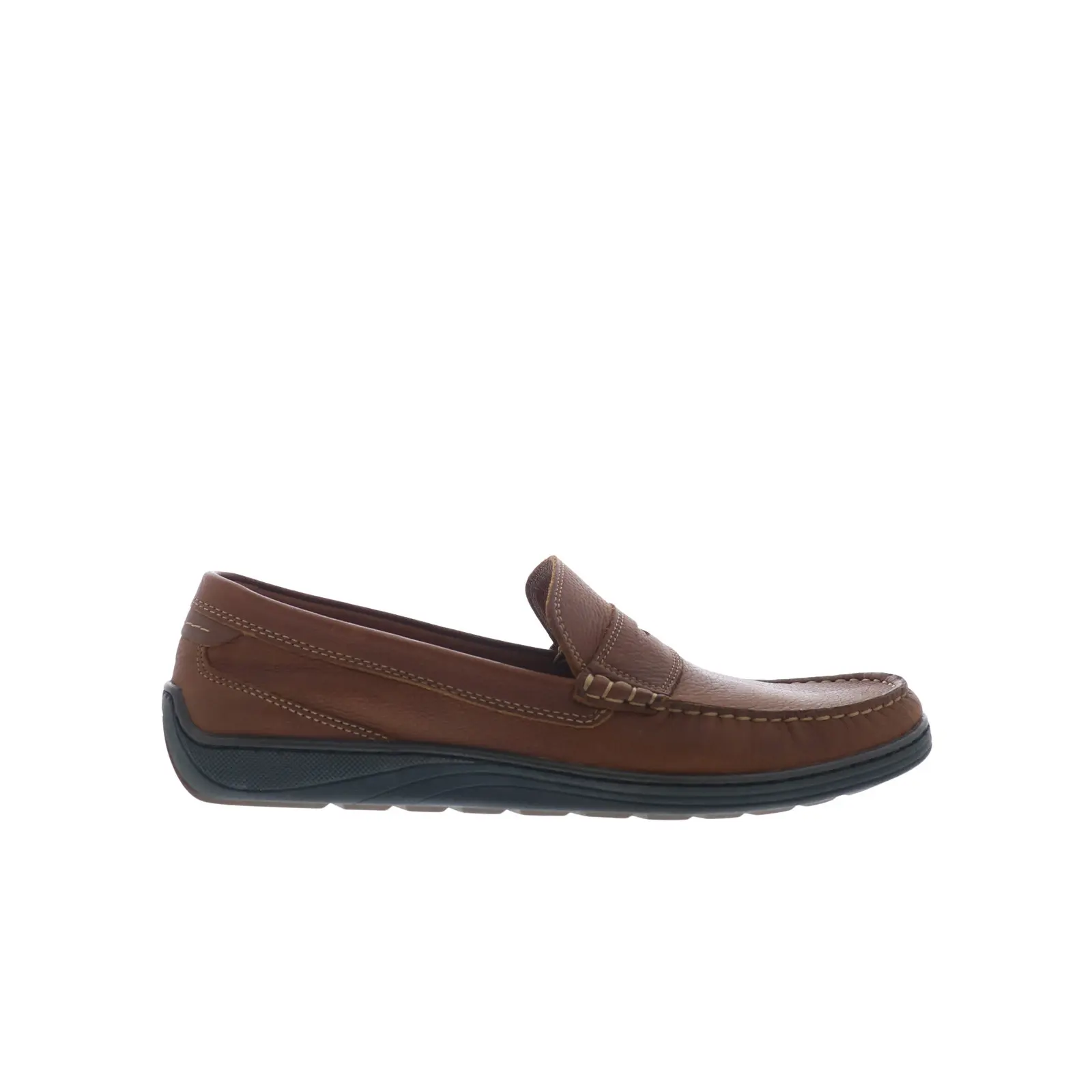 Johnston & Murphy 25-8900 Mens Brown Leather Loafers & Slip Ons Penny Shoes