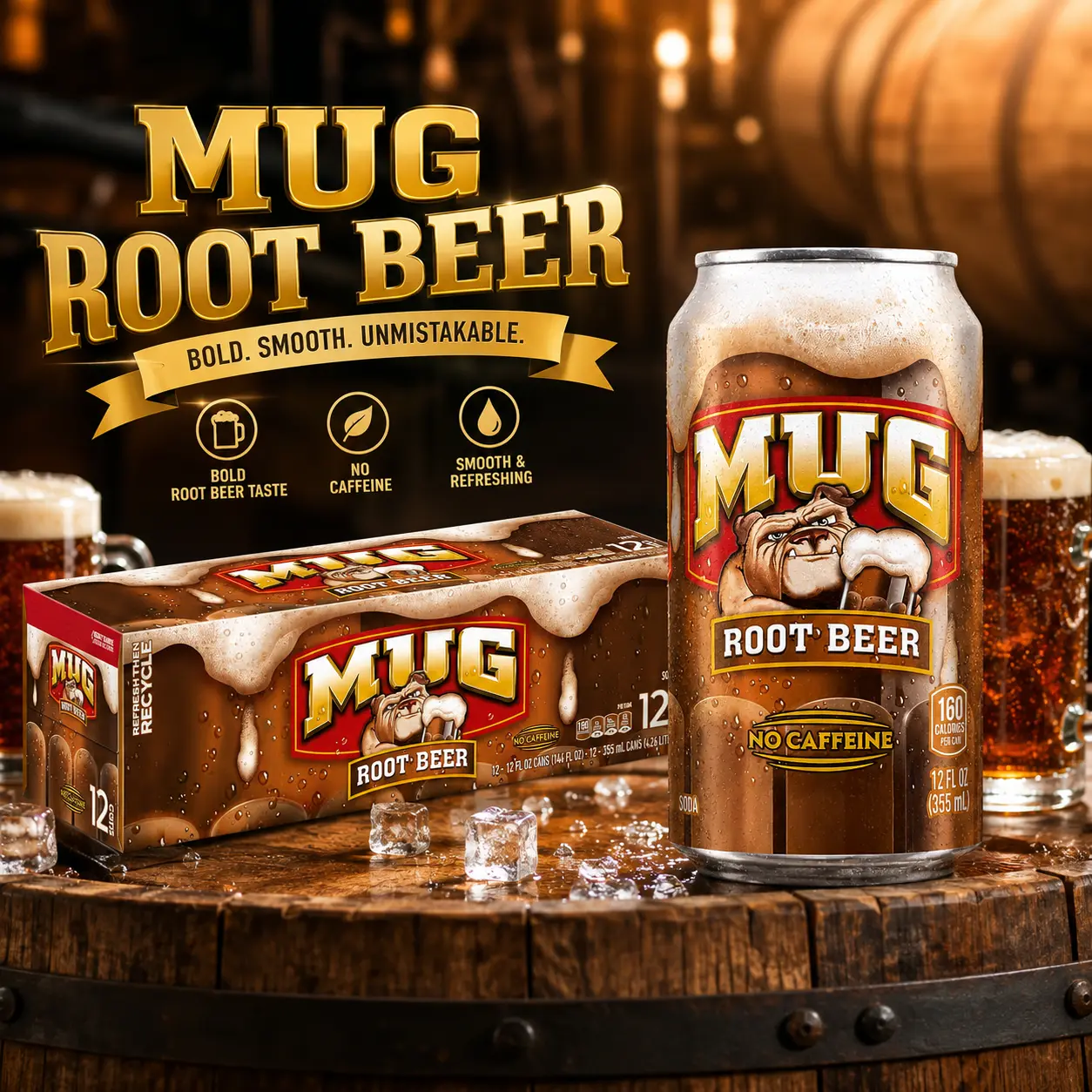 Root Beer, 12 Fl Oz Cans (Pack of 12)