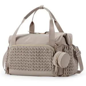 Baby Diaper Bag Handbag, Large Capacity Travel Diaper Bag, Hospital Birth Kit, Mom's Outdoor Backpack, Shoulder Strap, Baby Stroller Hanging Bag