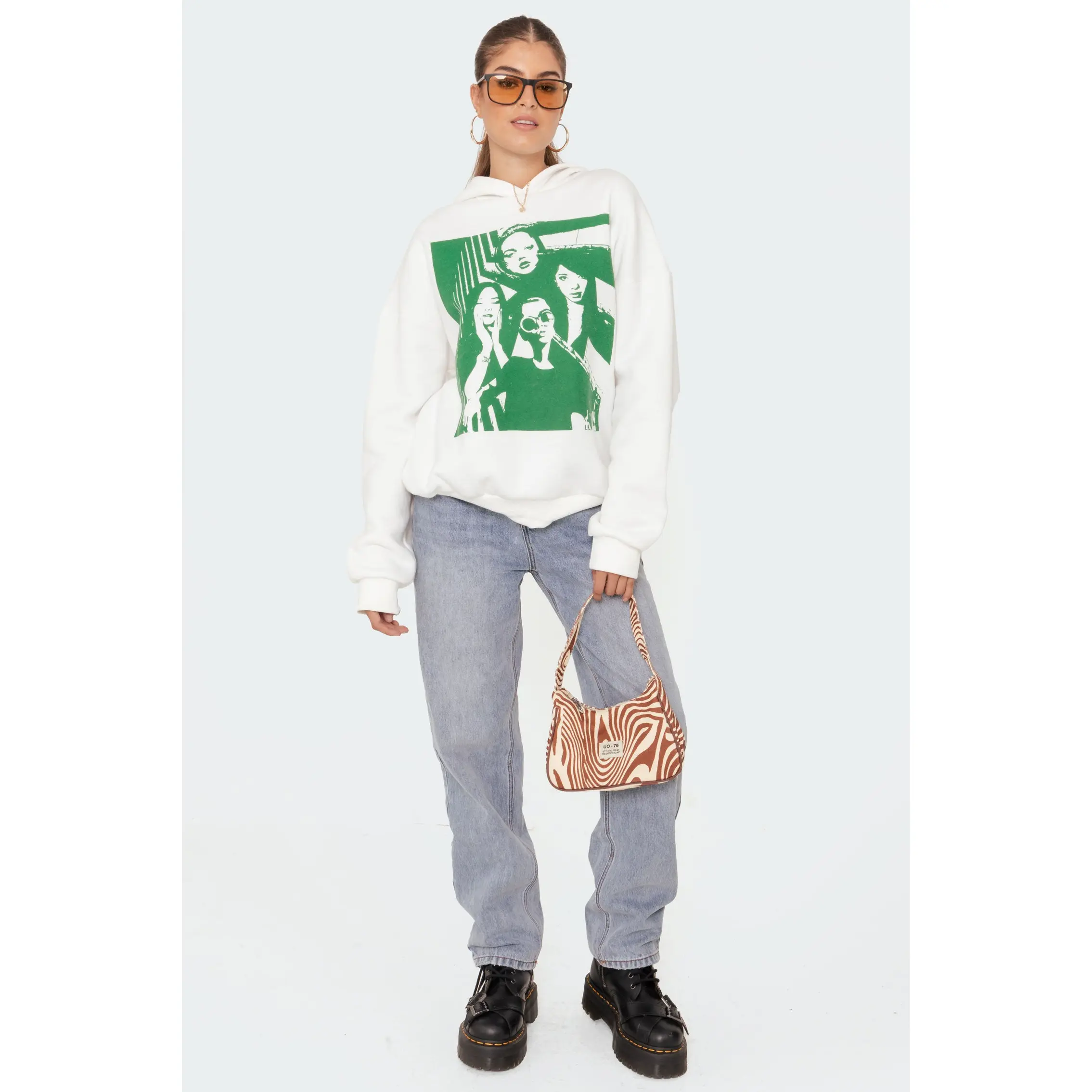 Mono Print Hoodie