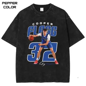 Cooper Flagg Vintage T-shirt, Basketball 90's Graphic Tee, Game Day Shirt, Unisex Streetwear Tee, cotton crewneck shirt, Trending, All Size, Gift Basketball fans
