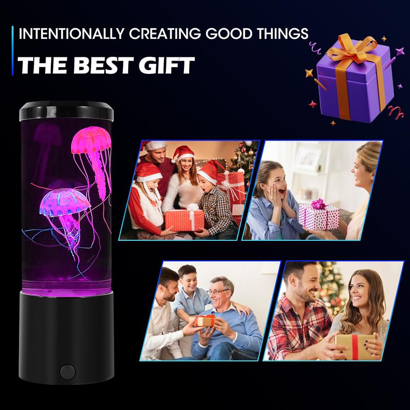 Portable Jellyfish Lamp Multipurpose 7 Color Changing LED Ambient Light with Remote Control & USB Cable for Home Office Bedroom Decor Ideal Gift Portable Jellyfish Lamp Multipurpose 7 Color Changing LED Ambient Light with Remote Control & USB Cable for Home Office Bedroom Decor Ideal Gift