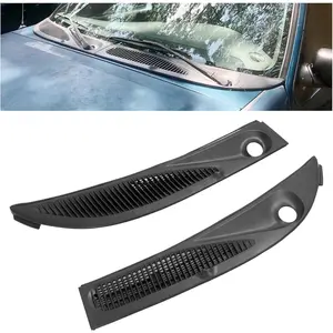 KQQIO Windshield Cowl Cover Compatible with 1995-2005 Ford Explorer Sport, 1997-2001 Mercury Mountaineer Windscreen Wiper Motor Cover Cowl Replace for F57Z-78022A68-A F57Z-78022A69-A