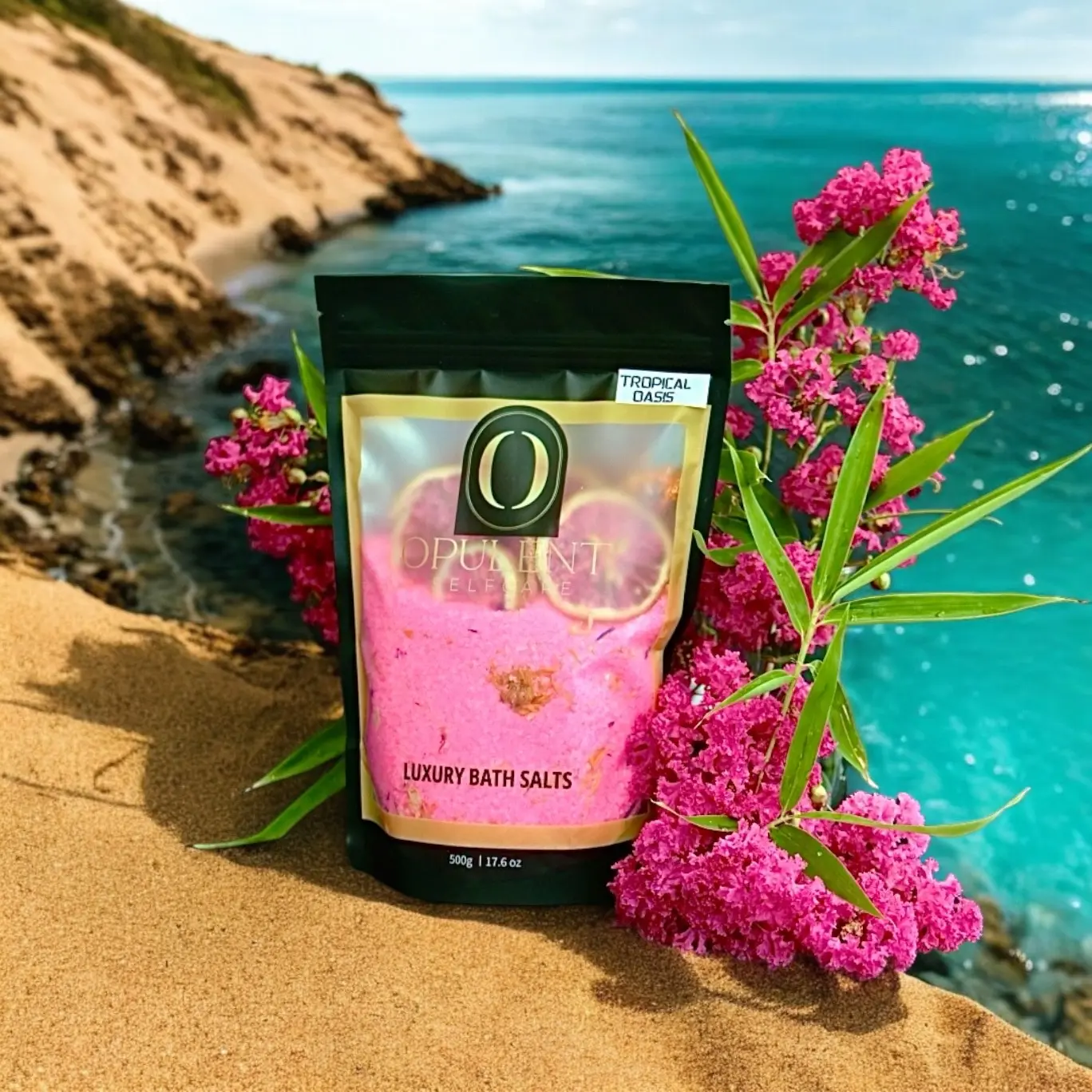 Opulent Selfcare Luxury Bath Salts Tropical Oasis