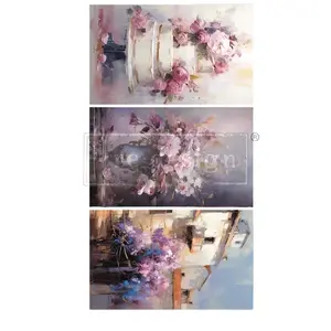 Redesign with Prima Decoupage Decor Tissue Paper Pack - Lilac Lush Celebration - 3 sheets, 19.5"x30" each  paper