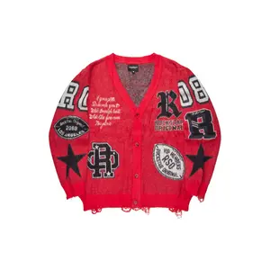 Delling Red Knit Sweater Delling Red Knit Sweater