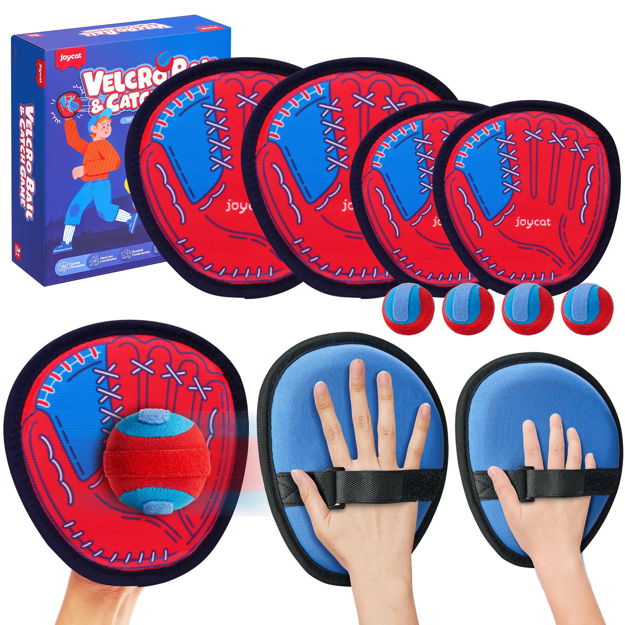 2 Kids + 2 Adult Paddles + 4 Balls