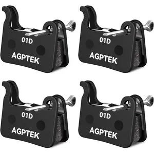 Bike Brake Pads, High-Performance Bicycle Brake Pad, 4 Pairs Semi-Metallic Bike Pad for Mountain Bike Disc Brakes, Compatible with Shimano Deore XT SLX Hone Alfine Saint