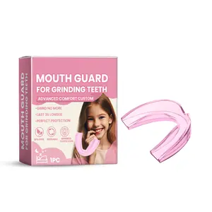 Kids Silicone Night Mouth Guard, Soft Teeth Protection Tray for Nighttime Grinding, Comfortable Dental Guard for Children’s Sleep Care