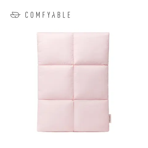 COMFYABLE Quilted Puffy Protective Laptop Bag - 13-16 in Crinkle Nylon Computer Bag, 13 inch (13.5 x 9.5 x 0.7 inches) Cute Spill-Safe Exterior, Scratch-Free Fleece, Magnetic Snap, for MacBook Air/Neo/Pro, Back to School