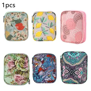 Single Layer Hook Organizer Bag with Zipper, Portable Storage for Hooks and Knitting Tools, Ideal for Organizing Crafting Supplies