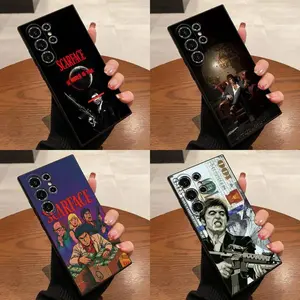 S-Scarfaces Tony Montana Phone Case For Samsung S26, S25,S24,S23,S22,S21,A14 A15 A16 A35UltraPlus,Fe,Lite,5G Black Cover