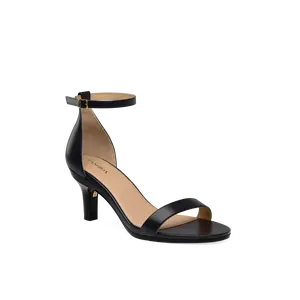 The Pashionista - Coal Leather 3" Stiletto