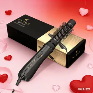 Hot Air Brush Volumizer - 2-in-1 Blow Dry & Style Tool with Negative Ions, 2 Heat Settings for Fast Drying & Root Lift, Ideal Gift (Black) tiktokshopspringglowup