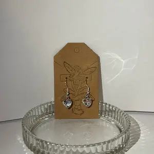 Silver Heart Earrings - Elegant Design with Heart Shape and Silver Finish
